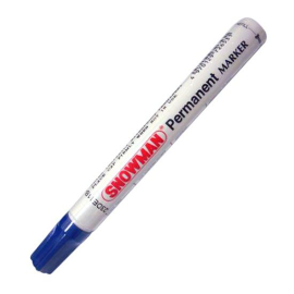 SNOWMAN PERMANENT MARKER - BLUE
