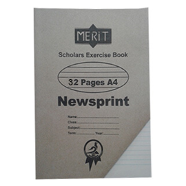 EXERCISE BOOKS-32 PAGES NEWSPRINT